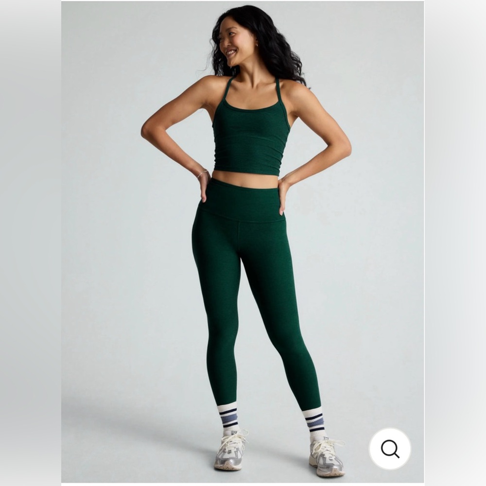 SET Spacedye Slim Racerback Cropped Tank & Midi Legging